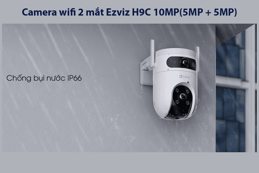 Camera wifi 2 mắt Ezviz H9C 10MP(5MP + 5MP)