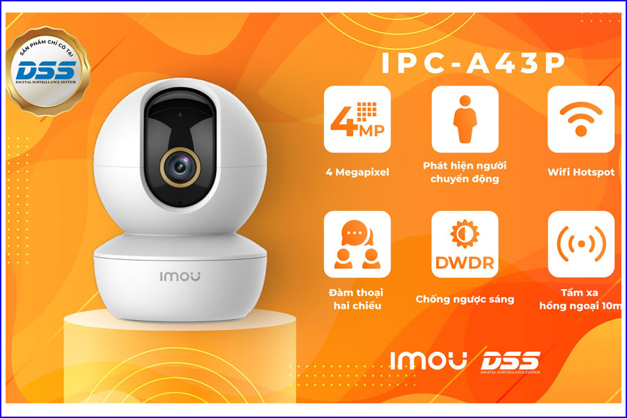 Camera wifi Imou ranger SE IPC-A43P 4MP