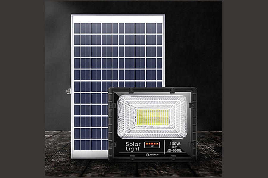 Đèn năng lượng mặt trời Jindian JD-8800L 100W