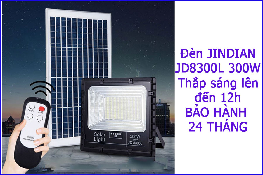 Đèn năng lượng mặt trời Jindian JD-8300L