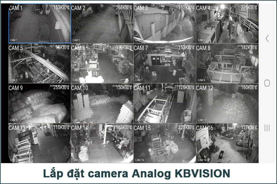 lắp đặt camera analog kbvision