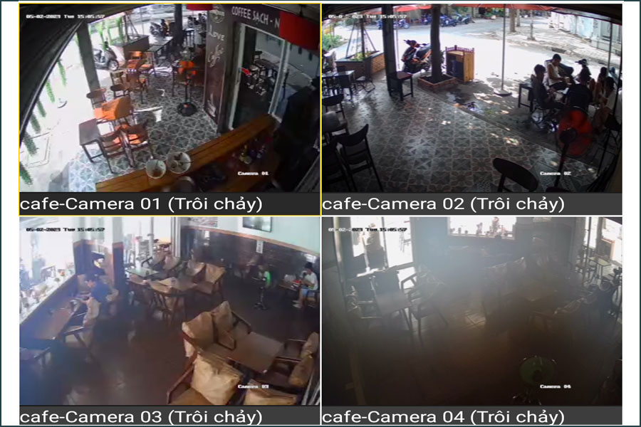 lắp đặt camera cho quán cafe Q12