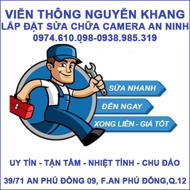 Báo giá dịch vụ sửa chữa camera quan sát tại nhà Huyện Hóc Môn